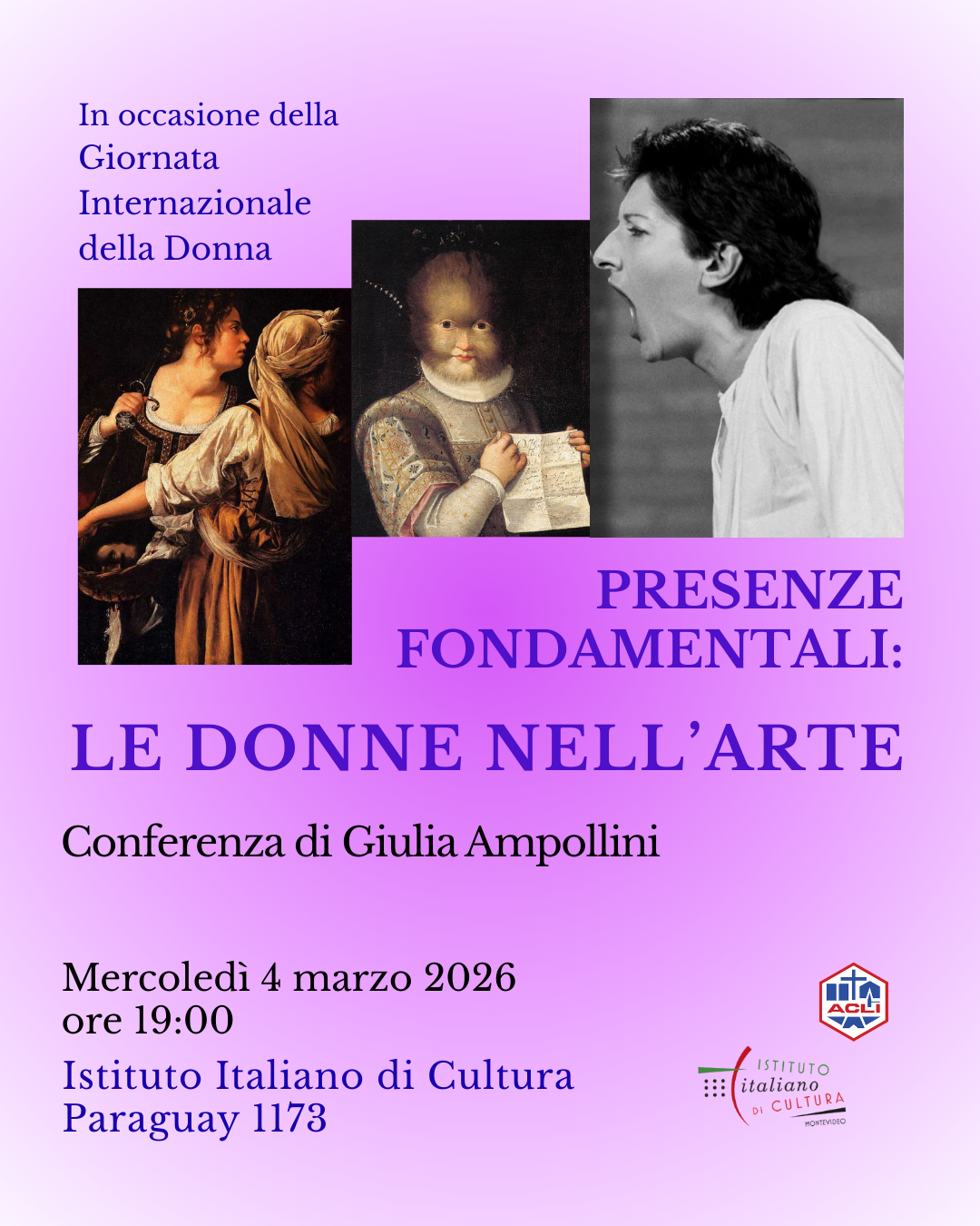 PRESENZE FONDAMENTALI LE DONNE NELL’ARTE (4)